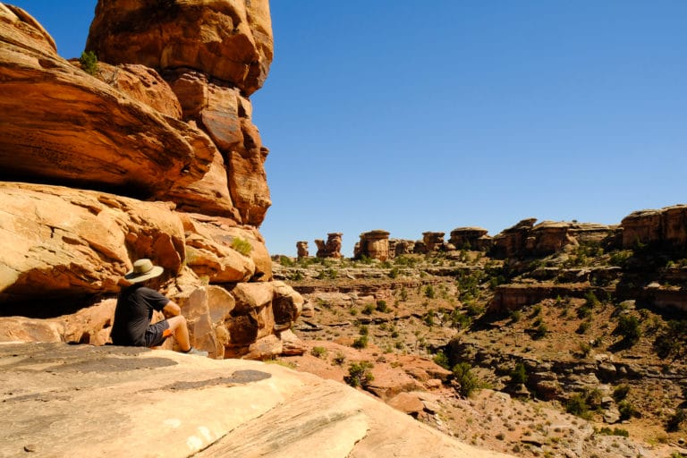 Day hiking in Canyonlands National Park