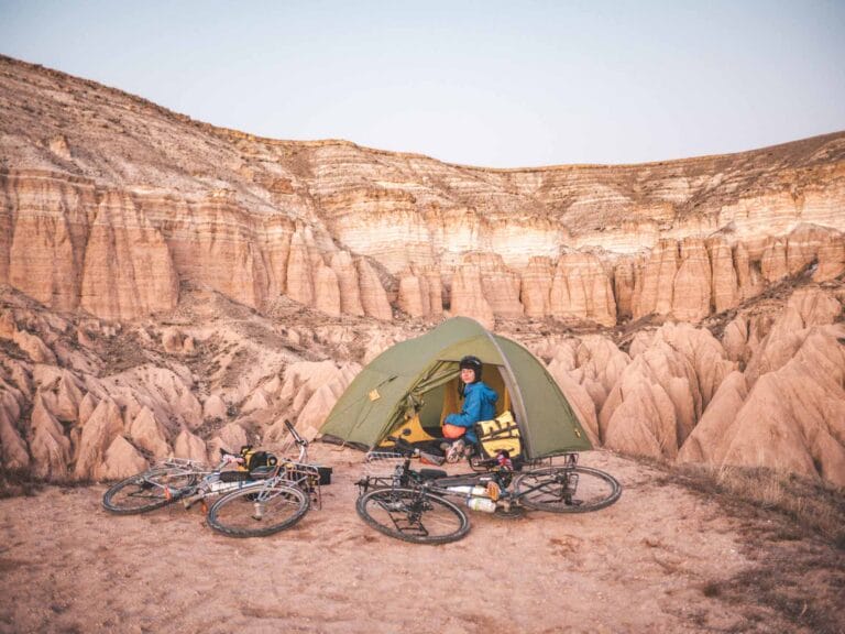 Backpacking: a campsite with a view