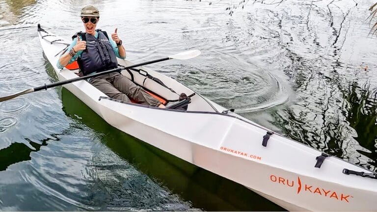 A Folding Origami Kayak?! Yup. This is the Oru Beach LT.
