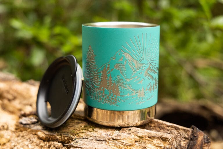 Klean Kanteen Camp Mug with lid.
