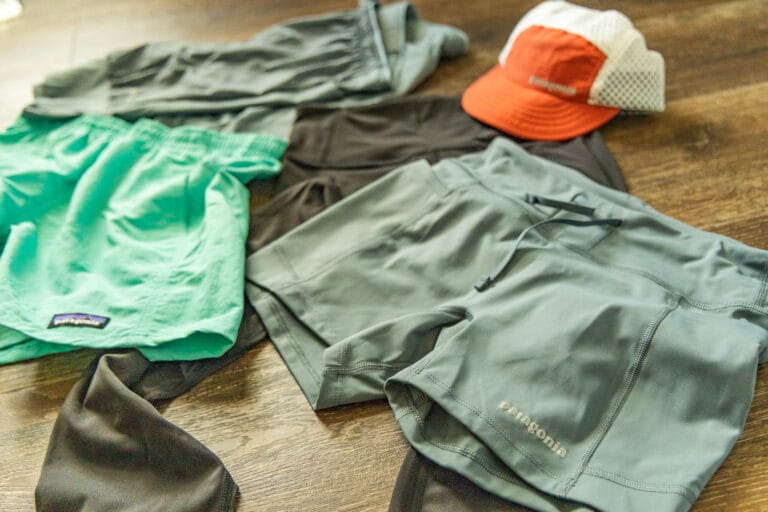 Patagonia NetPlus clothing laid out.