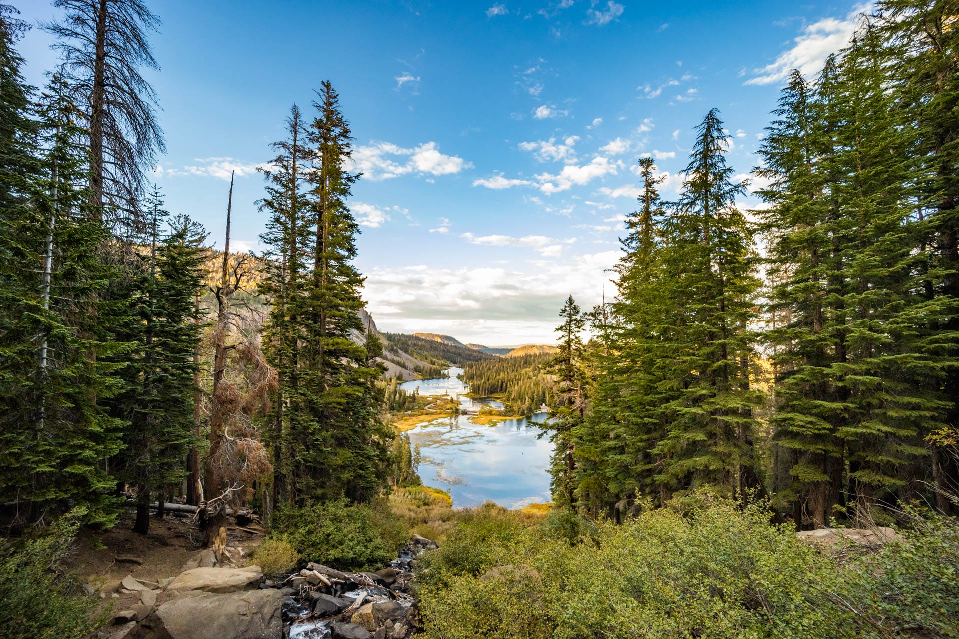 Lakes in Mammoth Lakes, California.